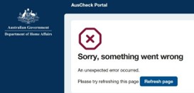 notification pop up image saying sorry something went wrong