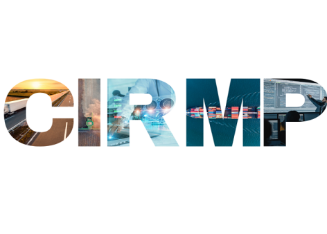 Various examples of critical infrastructure overlayed with the letters "CIRMP"
